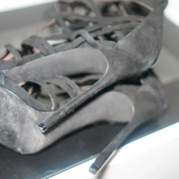 Dsquared2 Runway SS2015 Laser Cut Suede Gladiator Boots - Picture 7 of 8